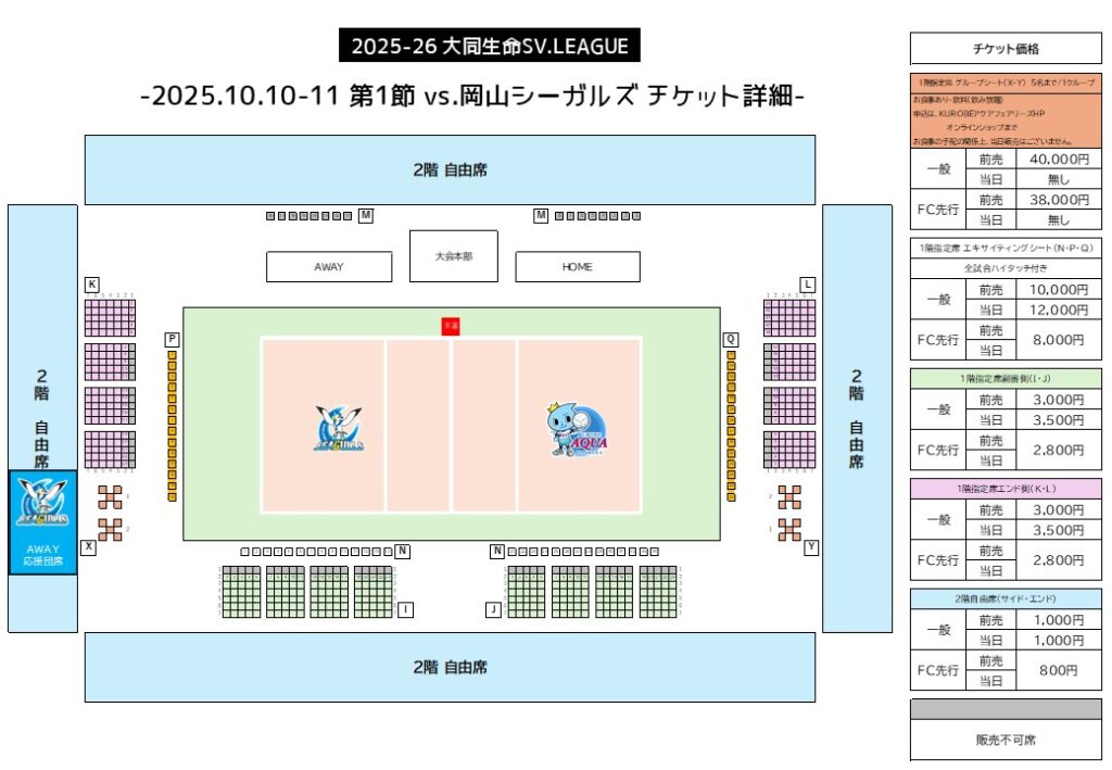 2025-26シーズンチケットの販売日程について 